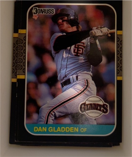 1987 Donruss #189 Dan Gladden — front