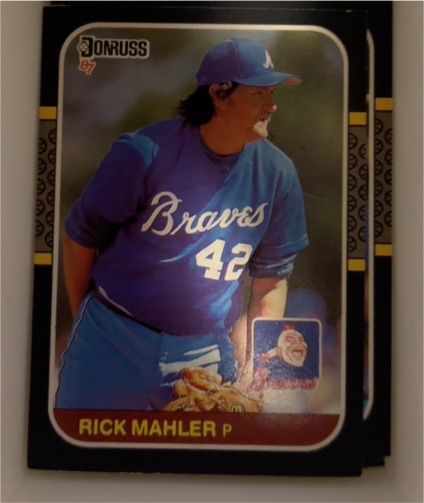 1987 Donruss #190 Rick Mahler — front