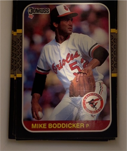 1987 Donruss #125 Mike Boddicker — front