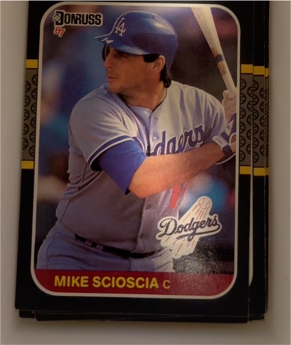 1987 Donruss #130 Mike Scioscia — front