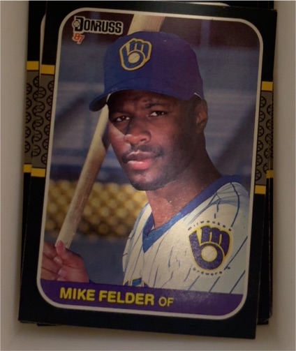 1987 Donruss #295 Mike Felder — front
