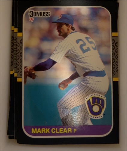 1987 Donruss #355 Mark Clear — front