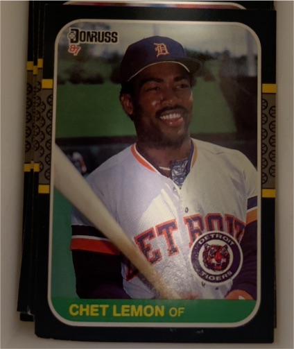 1987 Donruss #353 Chet Lemon — front