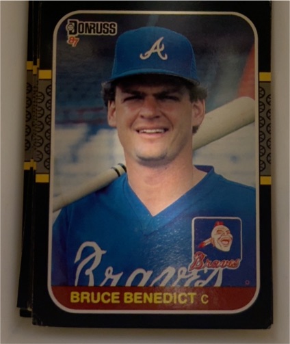1987 Donruss #448 Bruce Benedict — front