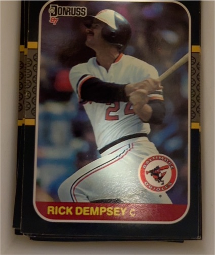 1987 Donruss #294 Rick Dempsey Baltimore Orioles — front