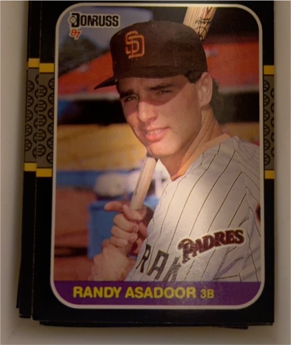 1987 Donruss #574 Randy Asadoor — front