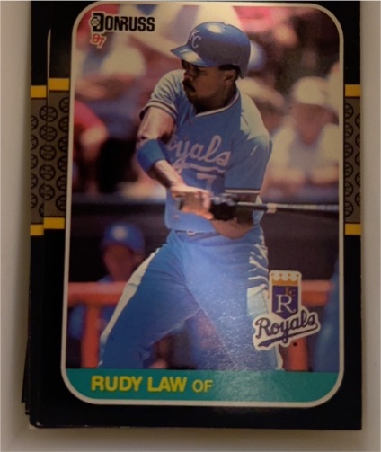 1987 Donruss #343 Rudy Law — front