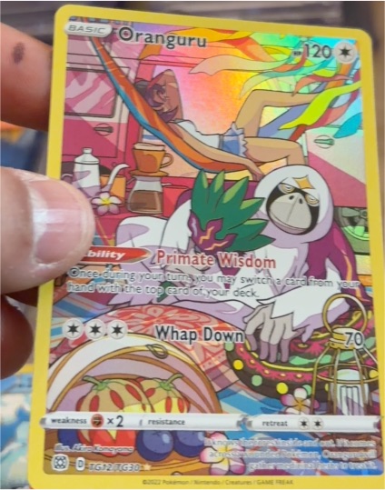 2022 Pokémon Sword & Shield Brilliant Stars Trainer Gallery #TG12 Oranguru — front