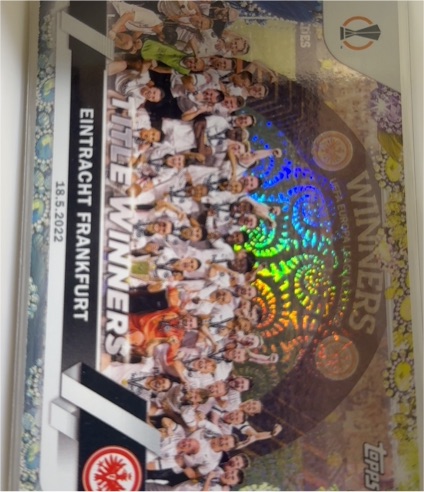 2022-23 Topps UEFA Carnaval Eintracht Frankfurt Europa League Title Winners #118 — front