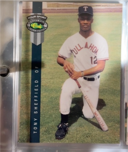 1992 Classic Four Sport #265 Tony Sheffield — front
