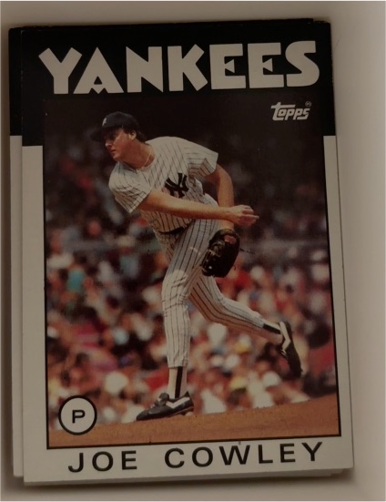 1986 Topps #427 Joe Cowley — front
