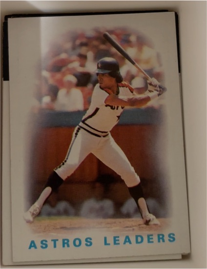 1986 Topps #186 Astros Leaders Jose Cruz — front