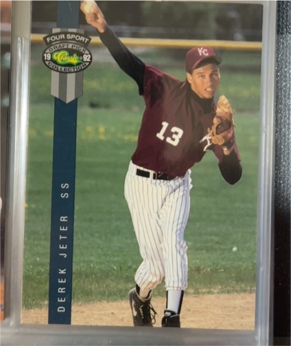1992 Classic Four Sport Draft Pick Collection #231 Derek Jeter — front