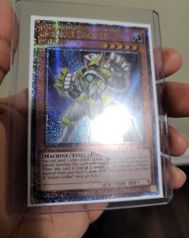 Yu-Gi-Oh RA04-EN219 Galaxy Soldier Quarter Century Secret Rare — front