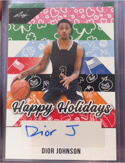 2025 Leaf Holiday #BA-DJ1 Dior Johnson — front