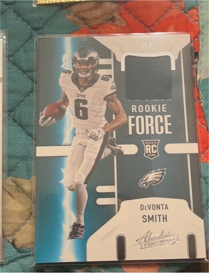 2021 Panini Absolute #RF-DVS DeVonta Smith Rookie Force — front
