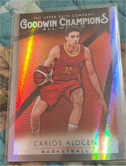 2021 Upper Deck Goodwin Champions #GB-9 Carlos Alocen All-World Basketball — front