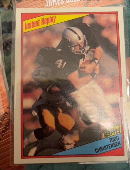 1984 Topps Instant Replay Todd Christensen — front