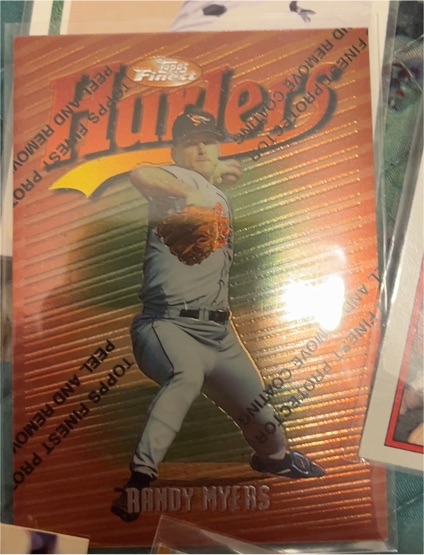 1997 Topps Finest #91 Randy Myers — front
