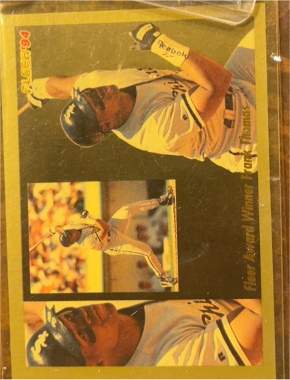 1994 Fleer Award Winner #1 Frank Thomas — front