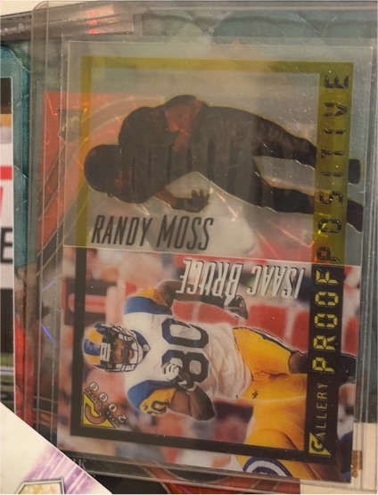 2000 Topps Gallery Proof Positive #P8 Isaac Bruce / Randy Moss — front