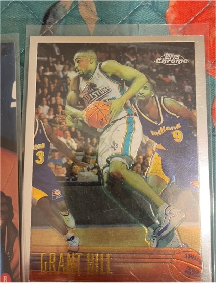 1996 Topps Chrome #64 Grant Hill — front