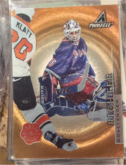 1997 Pinnacle Artist Proof #PP55 Mike Richter — front