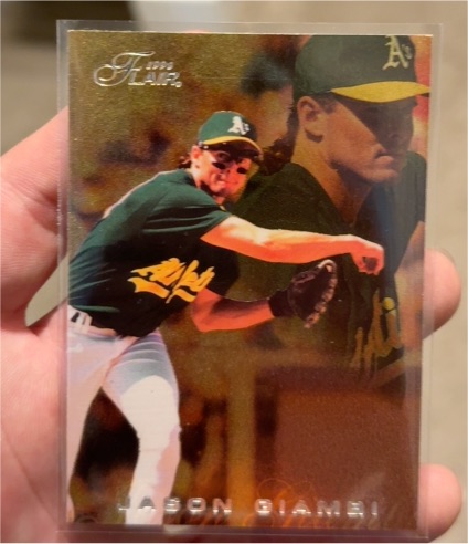 1996 Fleer Flair Jason Giambi — front
