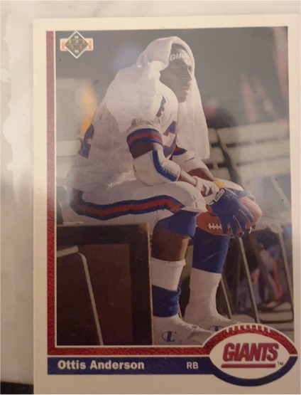 1991 Upper Deck #161 Ottis Anderson — front