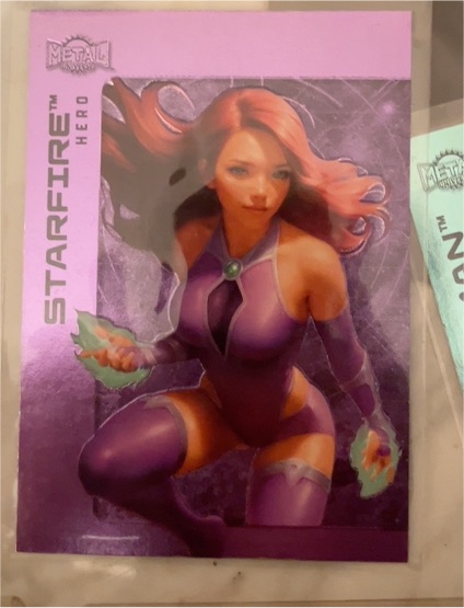 2025 Skybox Metal Universe Batman #12 Starfire — front