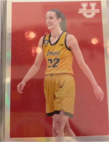 2023 Bowman University #09B-30 Caitlin Clark — front