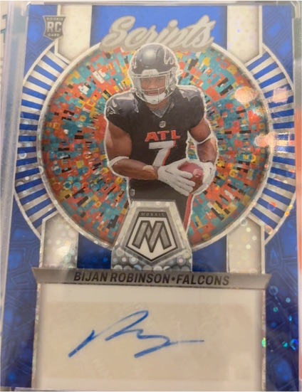 2023 Panini Mosaic Scripts Bijan Robinson — front