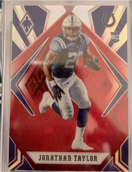 2020 Panini Phoenix Fire Burst #118 Jonathan Taylor — front