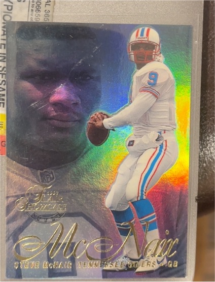 1997 Flair Showcase Row 2 #9 Steve McNair — front