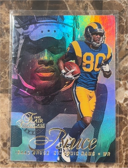 1997 Fleer Flair Showcase #104 Isaac Bruce — front