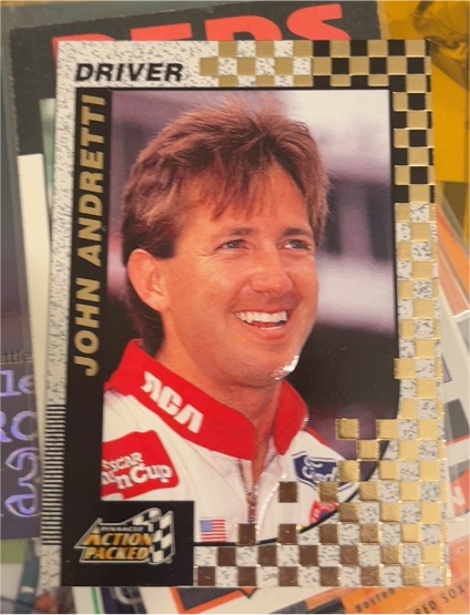 1997 Pinnacle Action Packed #19 John Andretti — front