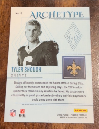 2025 Panini Phoenix Football #3 Tyler Shough — front