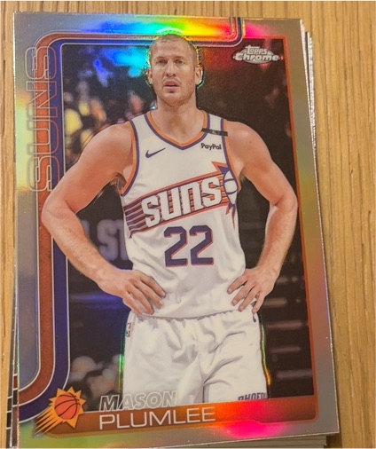 2025-26 Topps Chrome #106 Mason Plumlee — front