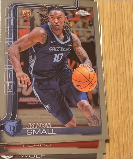2025-26 Topps Chrome #299 Javon Small — front