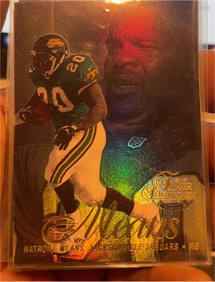 1997 Flair Showcase #70 Natrone Means — front