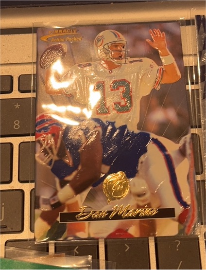 1996 Pinnacle Action Packed #2 Dan Marino — front