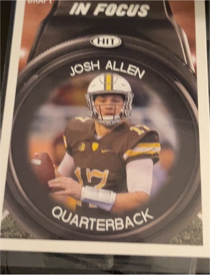 2018 Sage Hit Premier Draft #43 Josh Allen — front