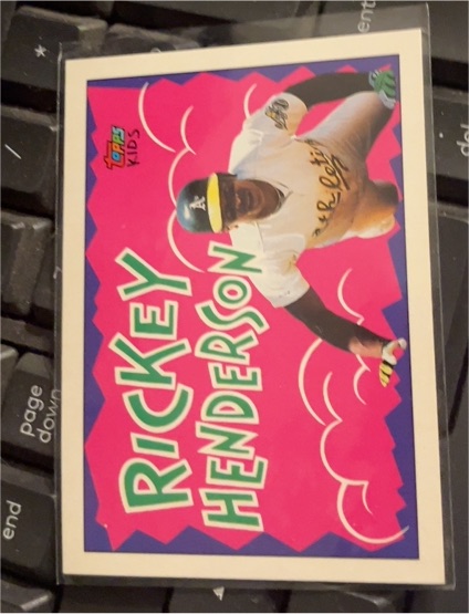 1992 Topps Kids #118 Rickey Henderson — front