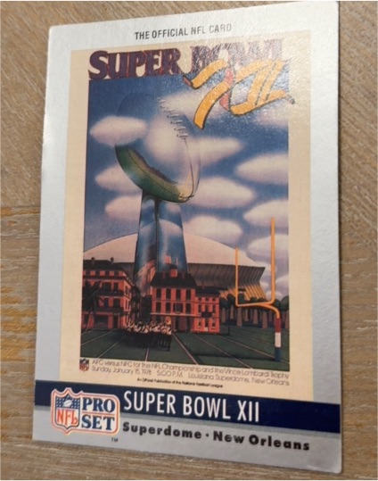1990 Pro Set Super Bowl XII #12 — front