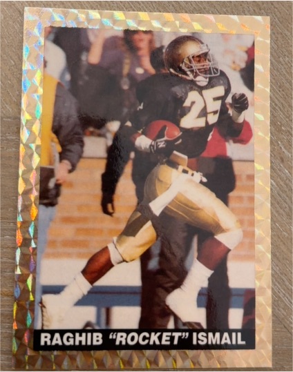 1991 24 Million Dollar Rocket #NNO Raghib "Rocket" Ismail — front