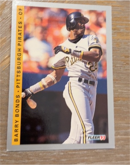 1993 Fleer #112 Barry Bonds — front