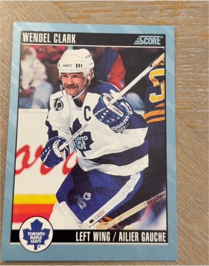 1992-93 Score #110 Wendel Clark — front