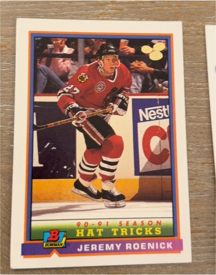 1991-92 Bowman #386 Jeremy Roenick — front