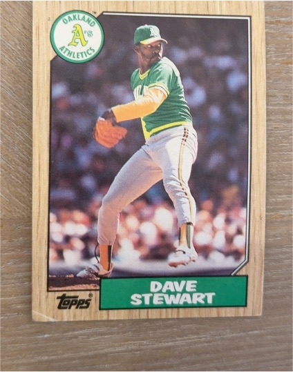 1987 Topps #14 Dave Stewart — front