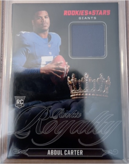 2025 Panini Rookies & Stars #RR-AC Abdul Carter Rookie Royalty — front
